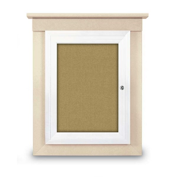 Sliding Glass Enclosed Letterboard, 48"x3